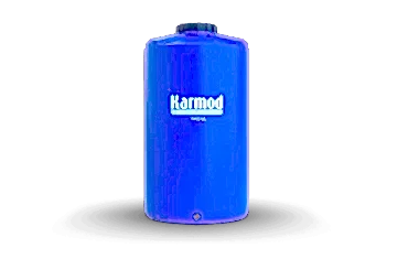 Sıvı depolama için mavi renkli 1 ton plastik dikey su deposu