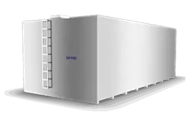 100 Ton Paslanmaz Dikdörtgen Su Deposu