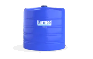 Sıvı depolama için mavi renkli 15 ton plastik dikey su deposu