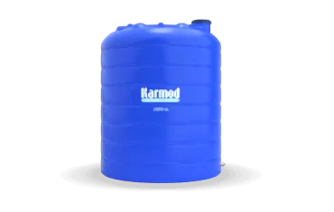 Sıvı depolama için mavi renkli 25 ton plastik dikey su deposu