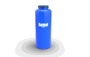 Sıvı depolama için mavi renkli 300 litre plastik dikey su deposu